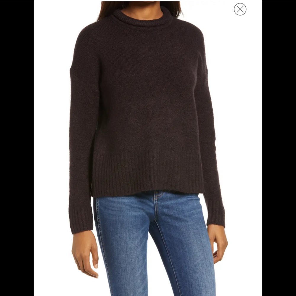 MADEWELL Luke Puff Neck Trim Pullover NWT